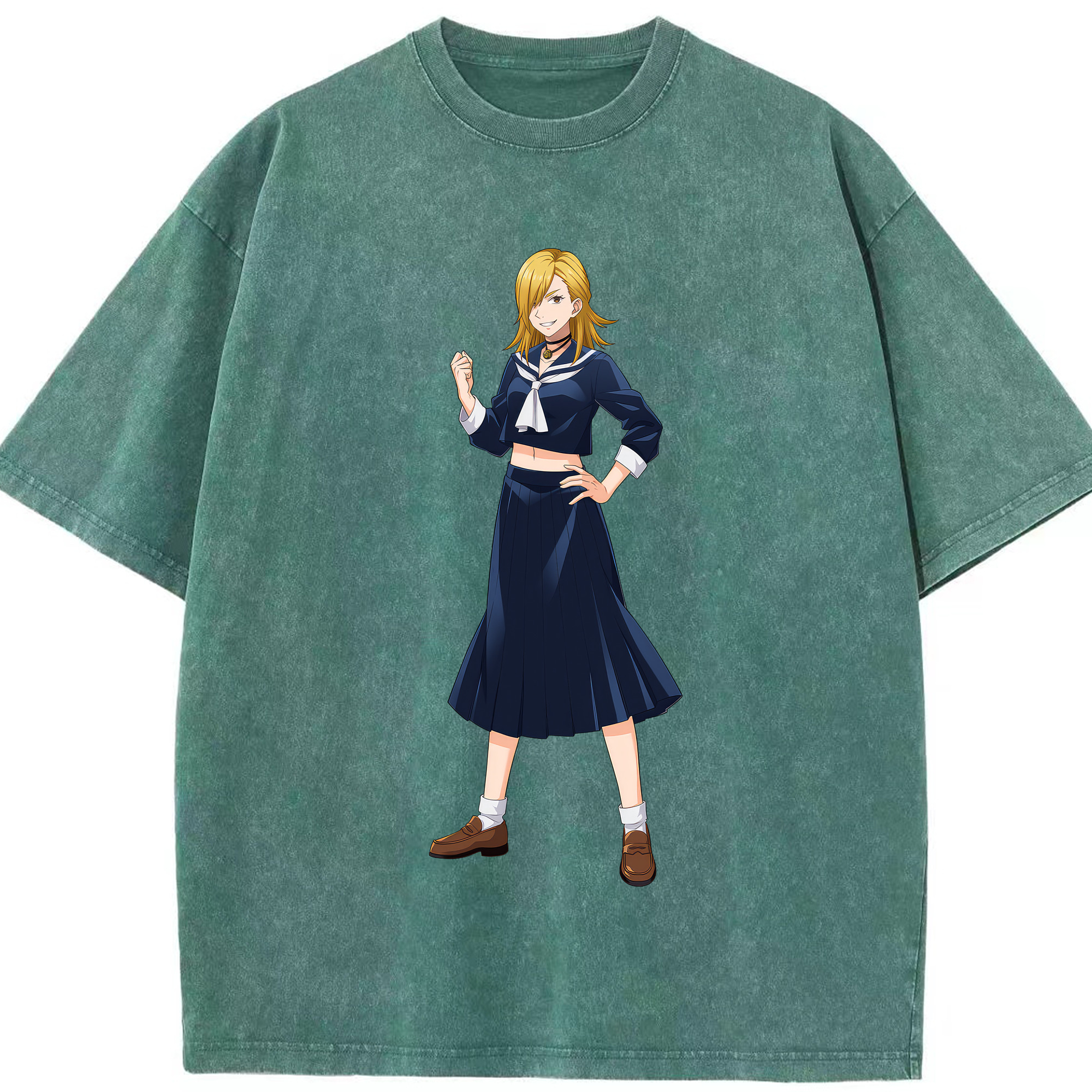（画像用） 呪術廻戦 Jujutsu Kaisen 綿100% ヴィンテージ風 半袖Tシャツ（フロントプリント）